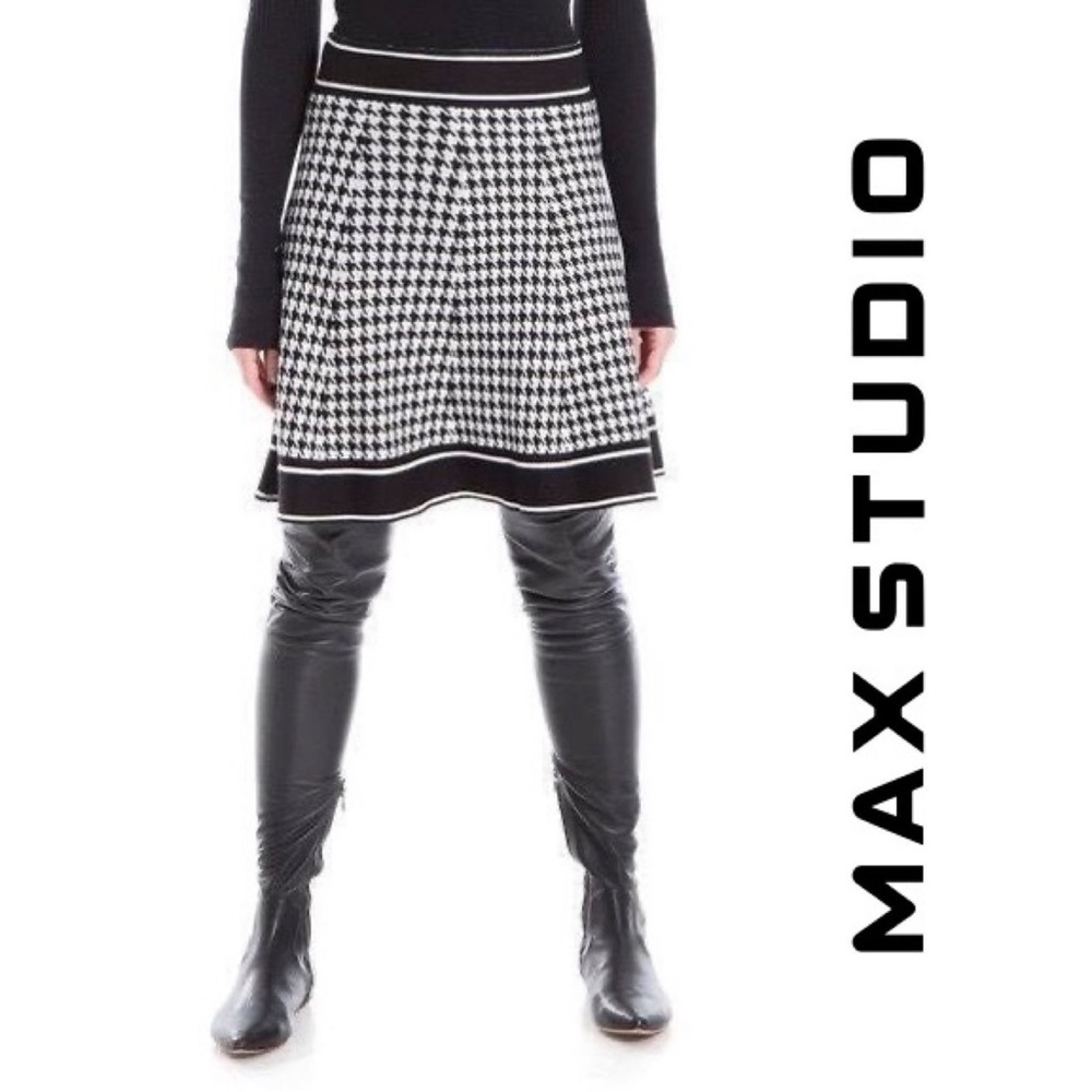 Max Studio Knit Sweater Circle Skirt